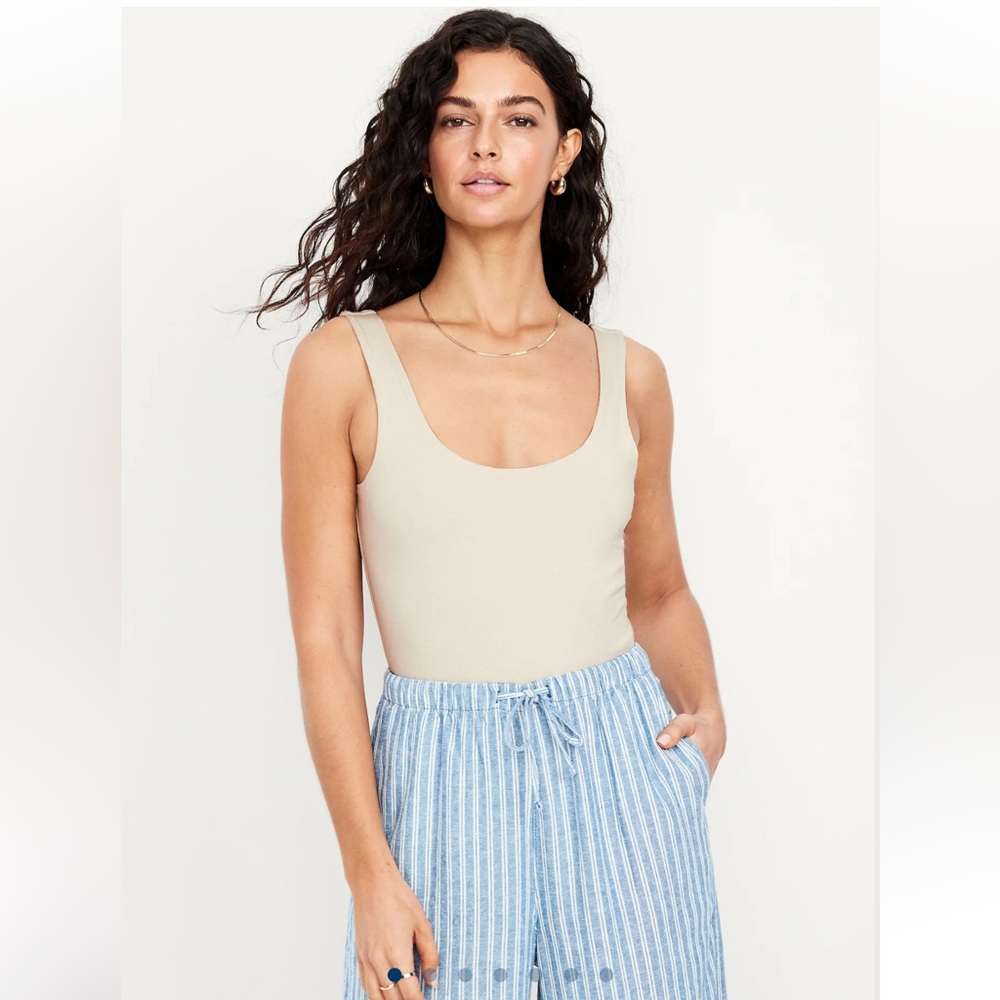 Old Navy Double-Layer Scoop-Neck Bodysuit